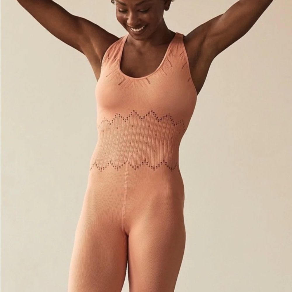 Free People Movement The Lovers Etched Bodysuit Onesie Jumpsuit